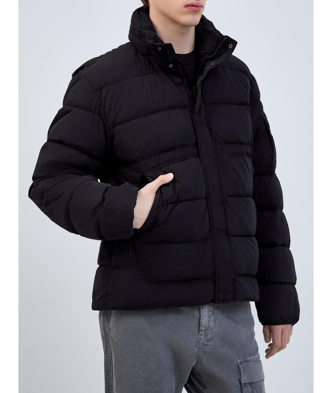CP COMPANY Черный полиамидовый пуховик, фото 3