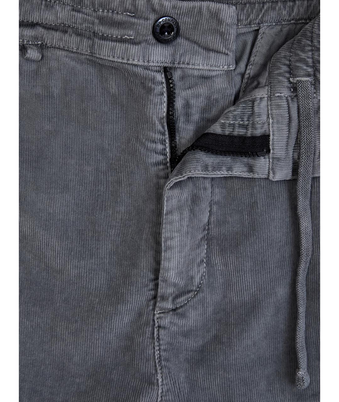 CP COMPANY Серые хлопковые повседневные брюки, фото 6