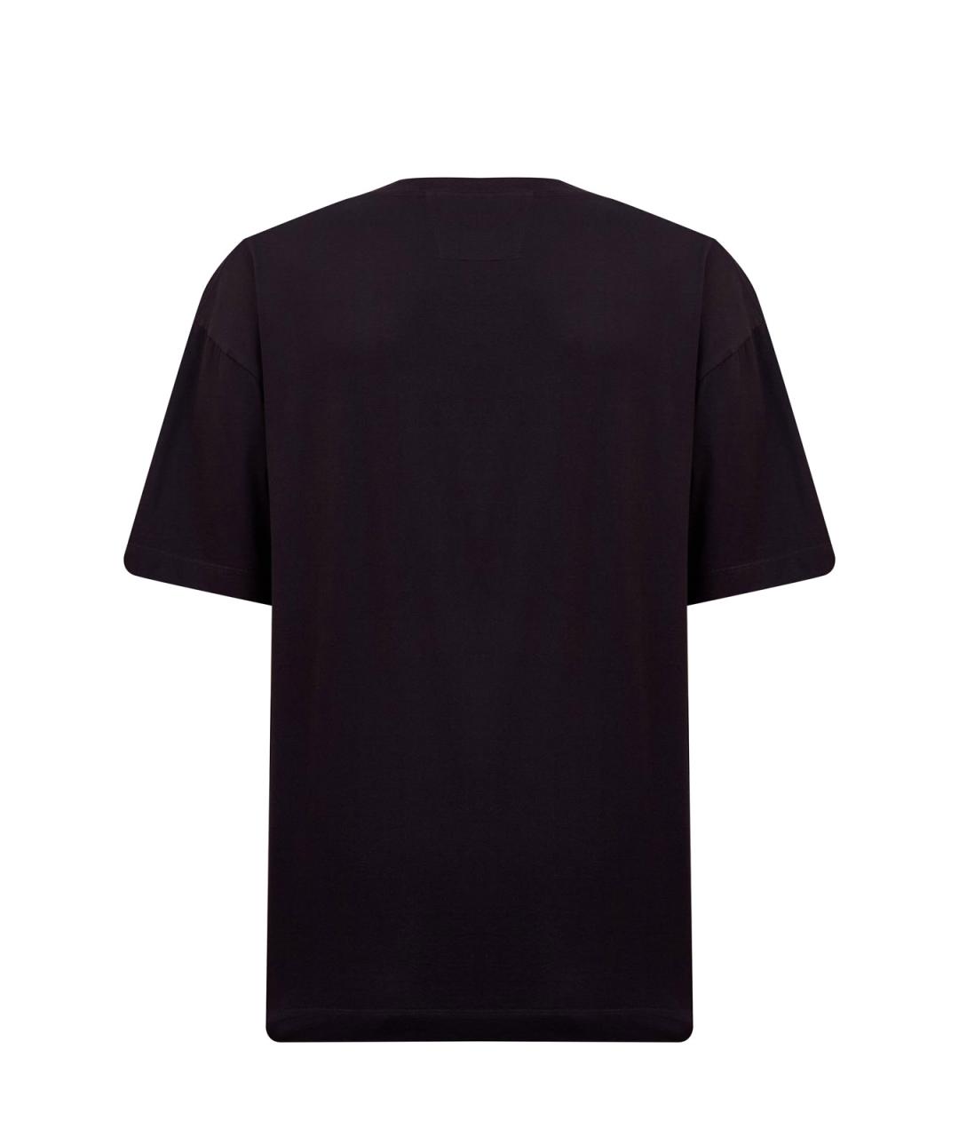 CP COMPANY Черная хлопковая футболка, фото 2
