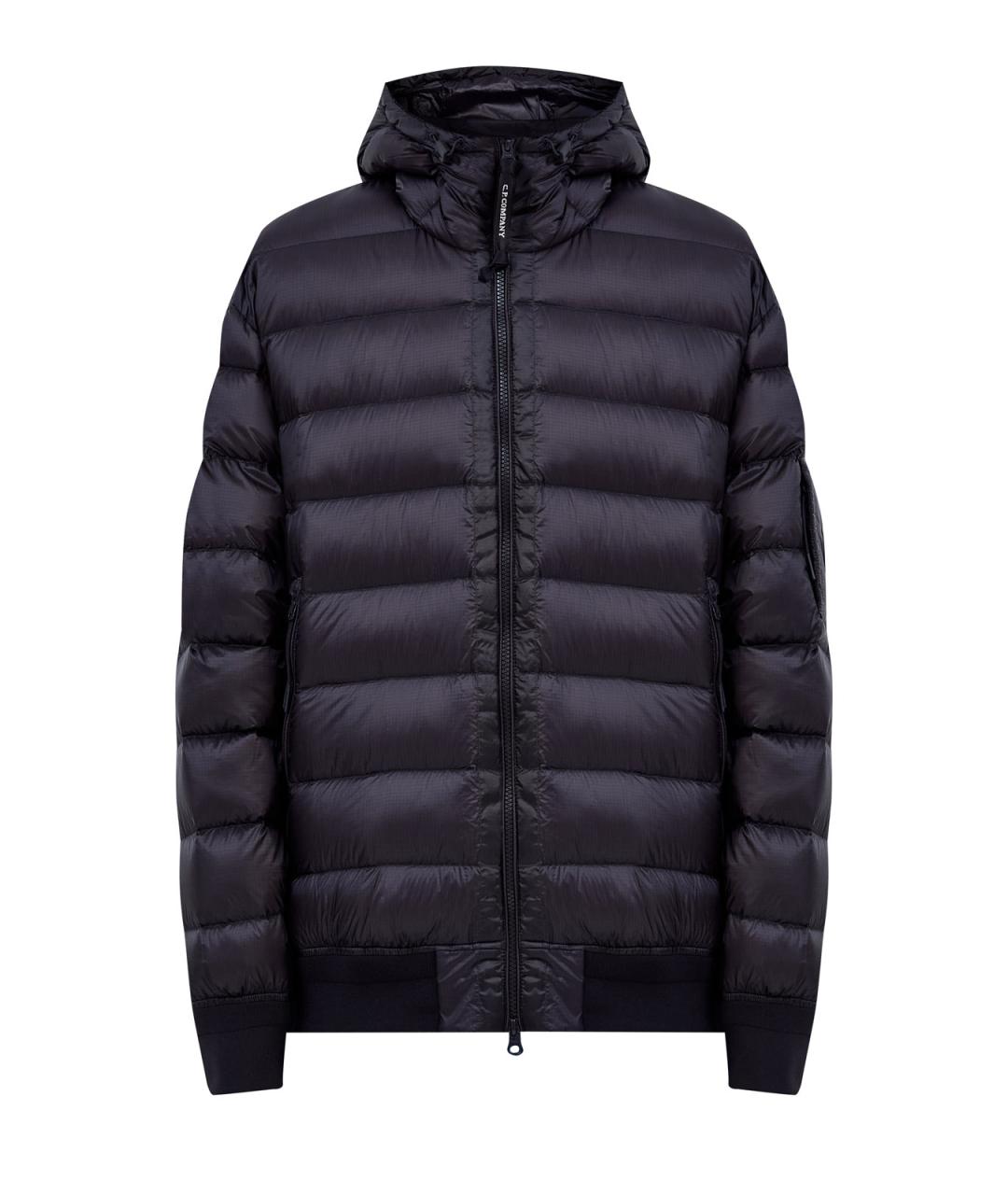 CP COMPANY Черный полиамидовый пуховик, фото 1