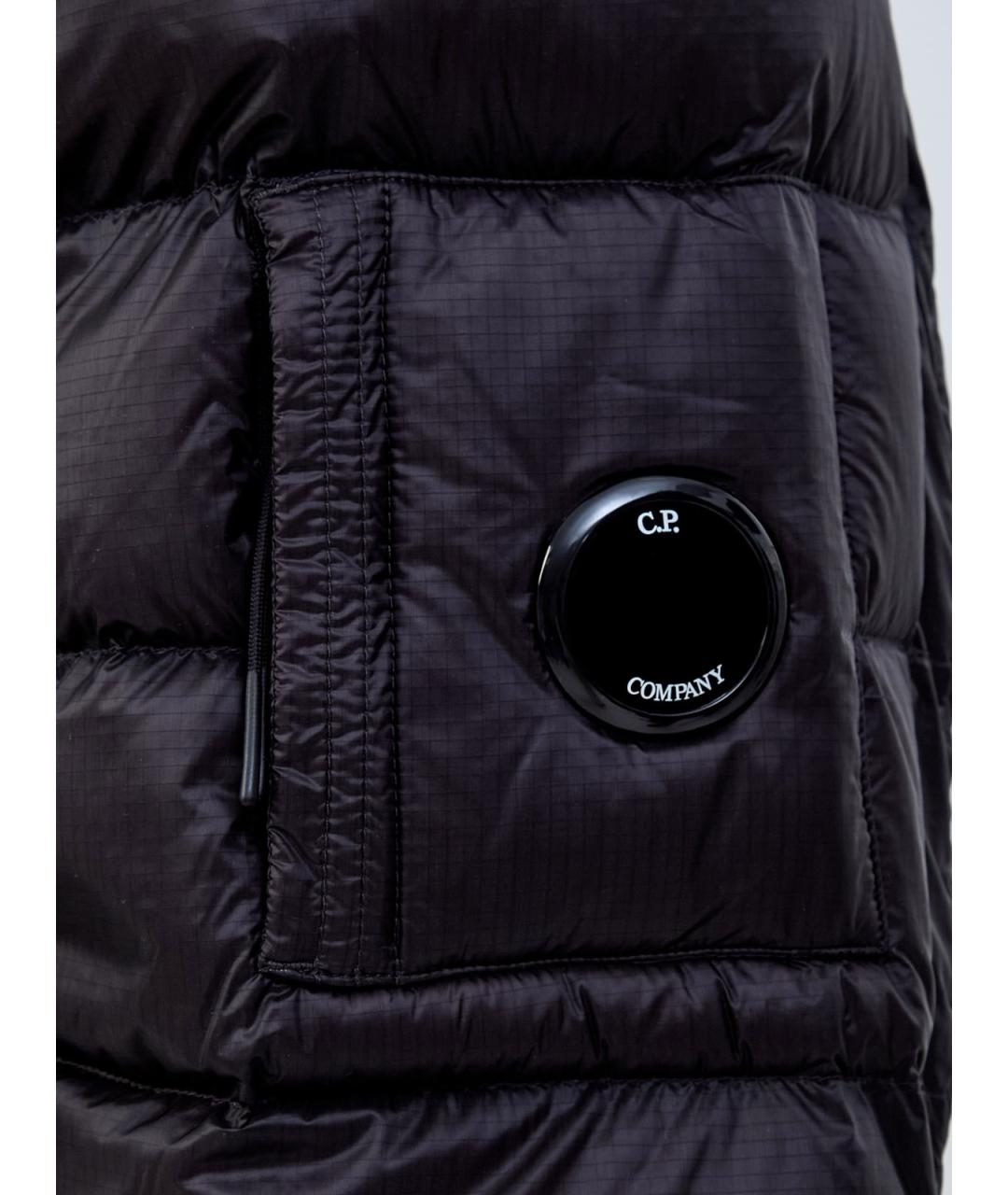 CP COMPANY Черный полиамидовый пуховик, фото 3