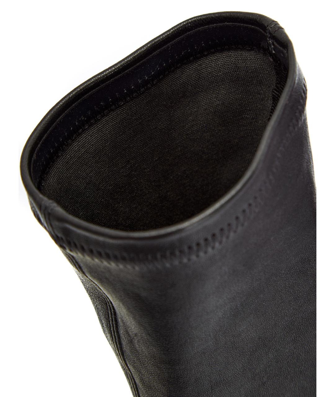 JIL SANDER Черные кожаные ботильоны, фото 7