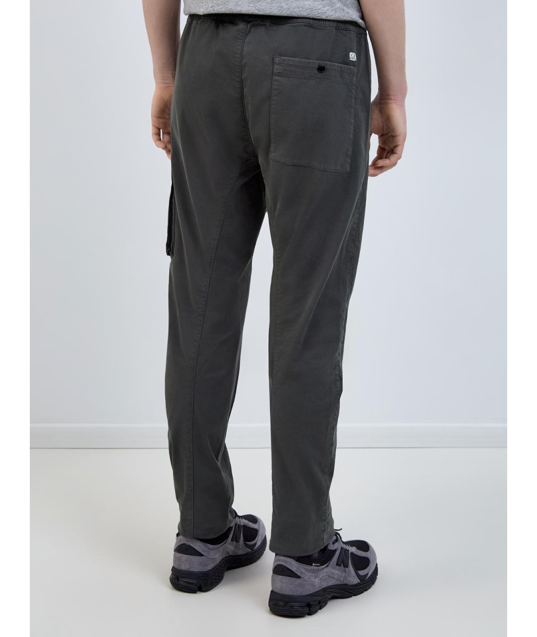 CP COMPANY Серые хлопковые повседневные брюки, фото 4