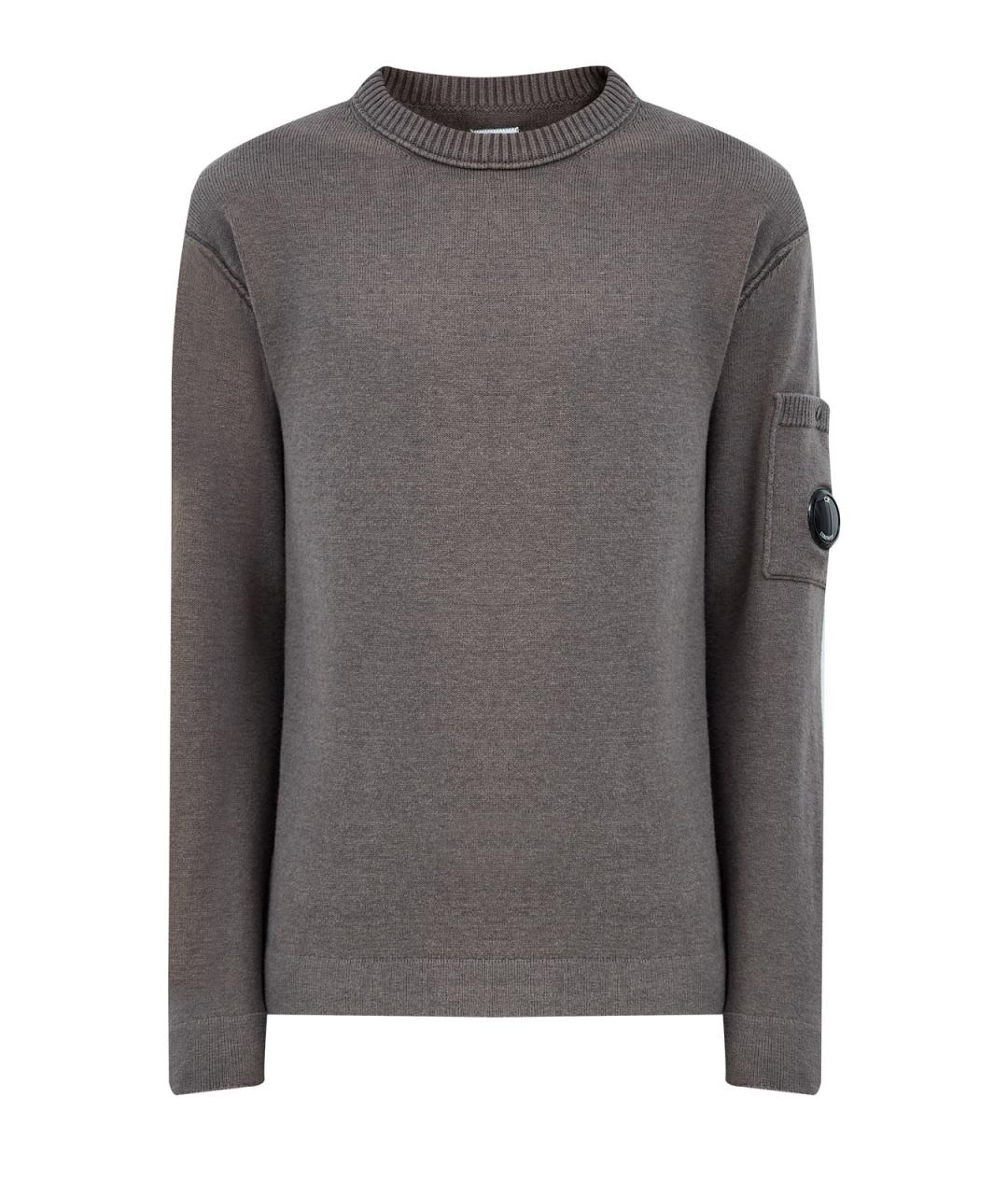 CP COMPANY Серый хлопковый джемпер / свитер, фото 1