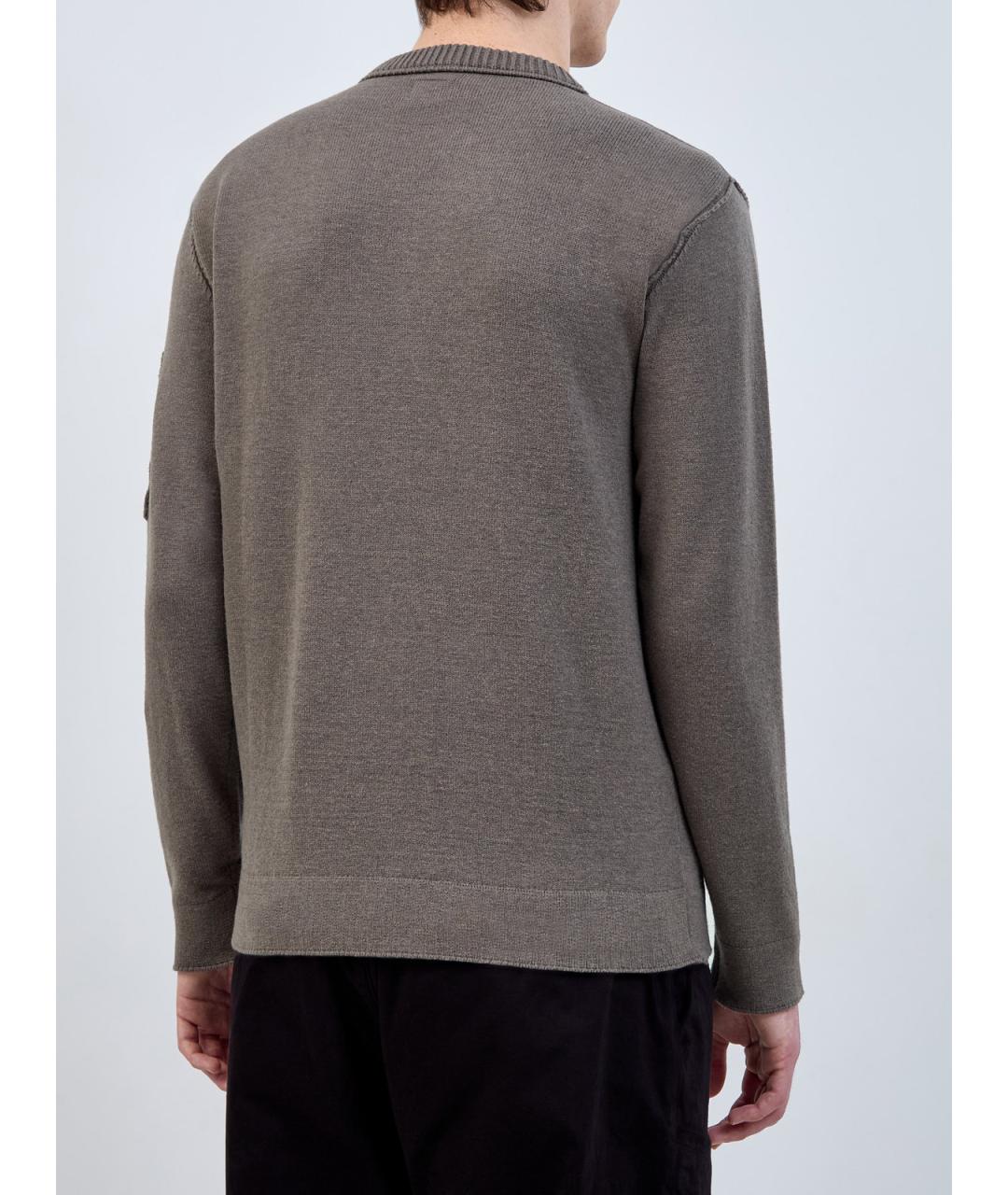 CP COMPANY Серый хлопковый джемпер / свитер, фото 4