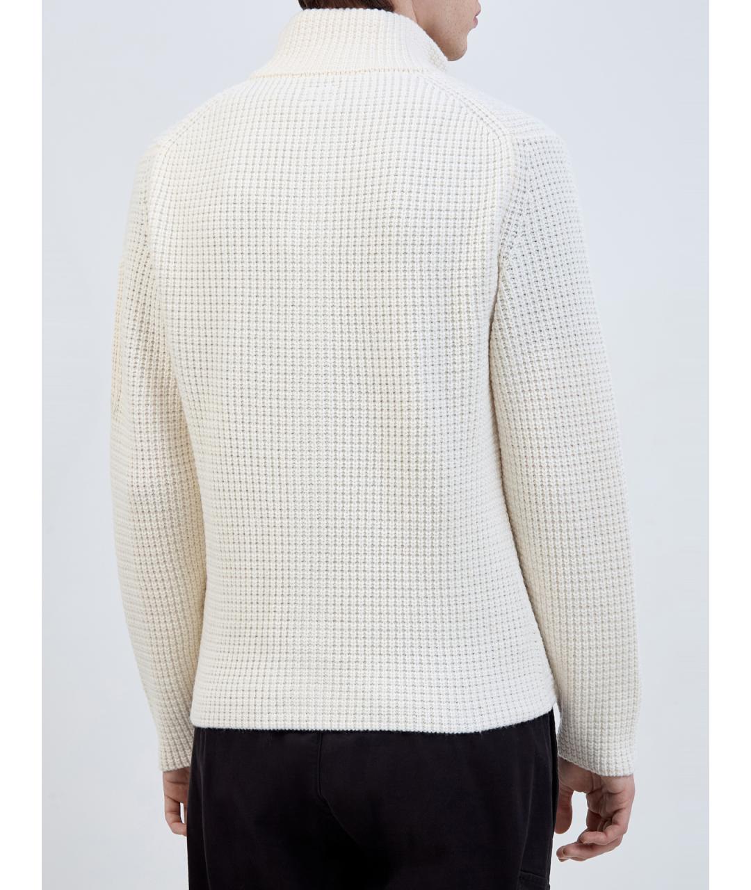 CP COMPANY Белый шерстяной кардиган, фото 4