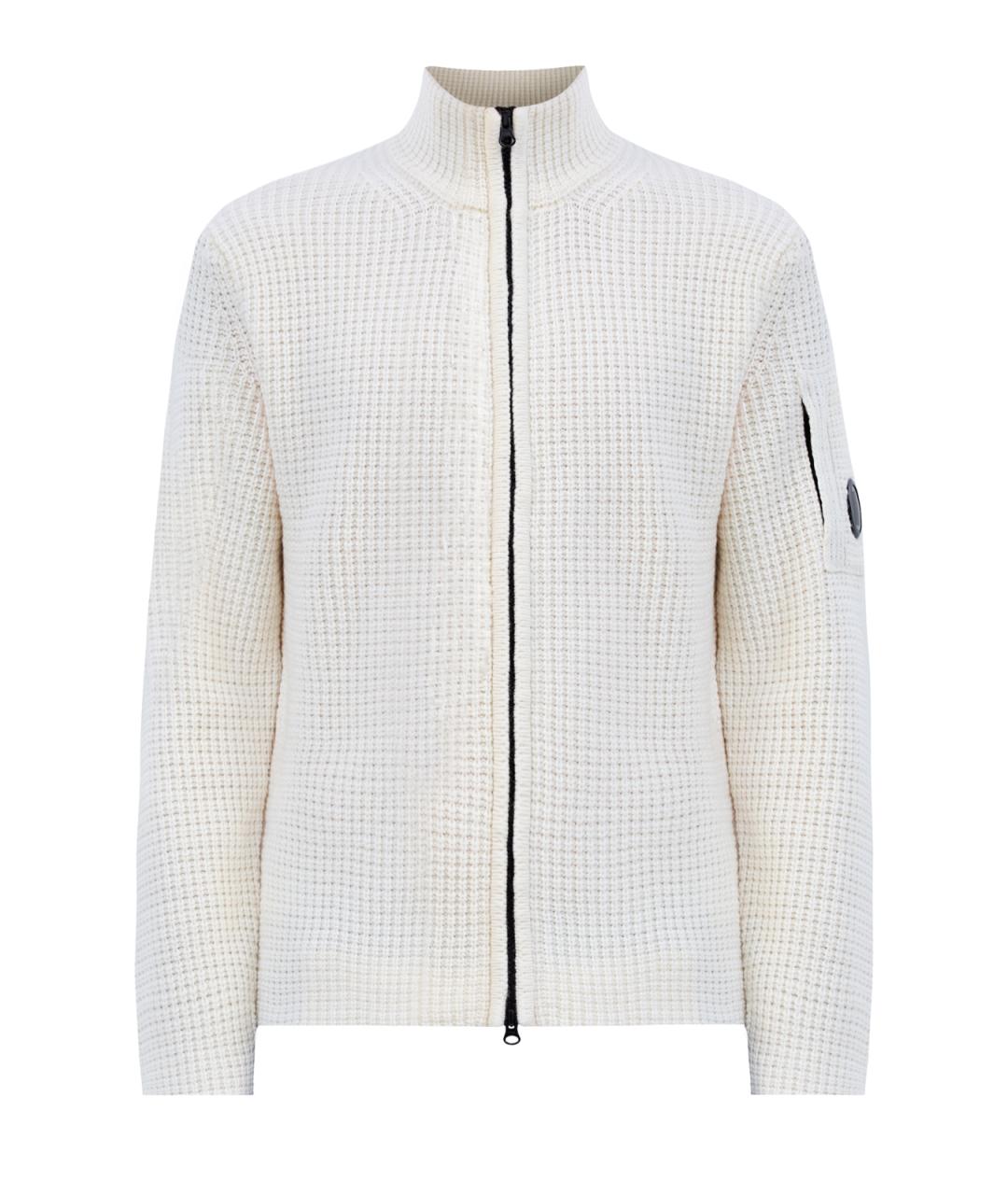 CP COMPANY Белый шерстяной кардиган, фото 1