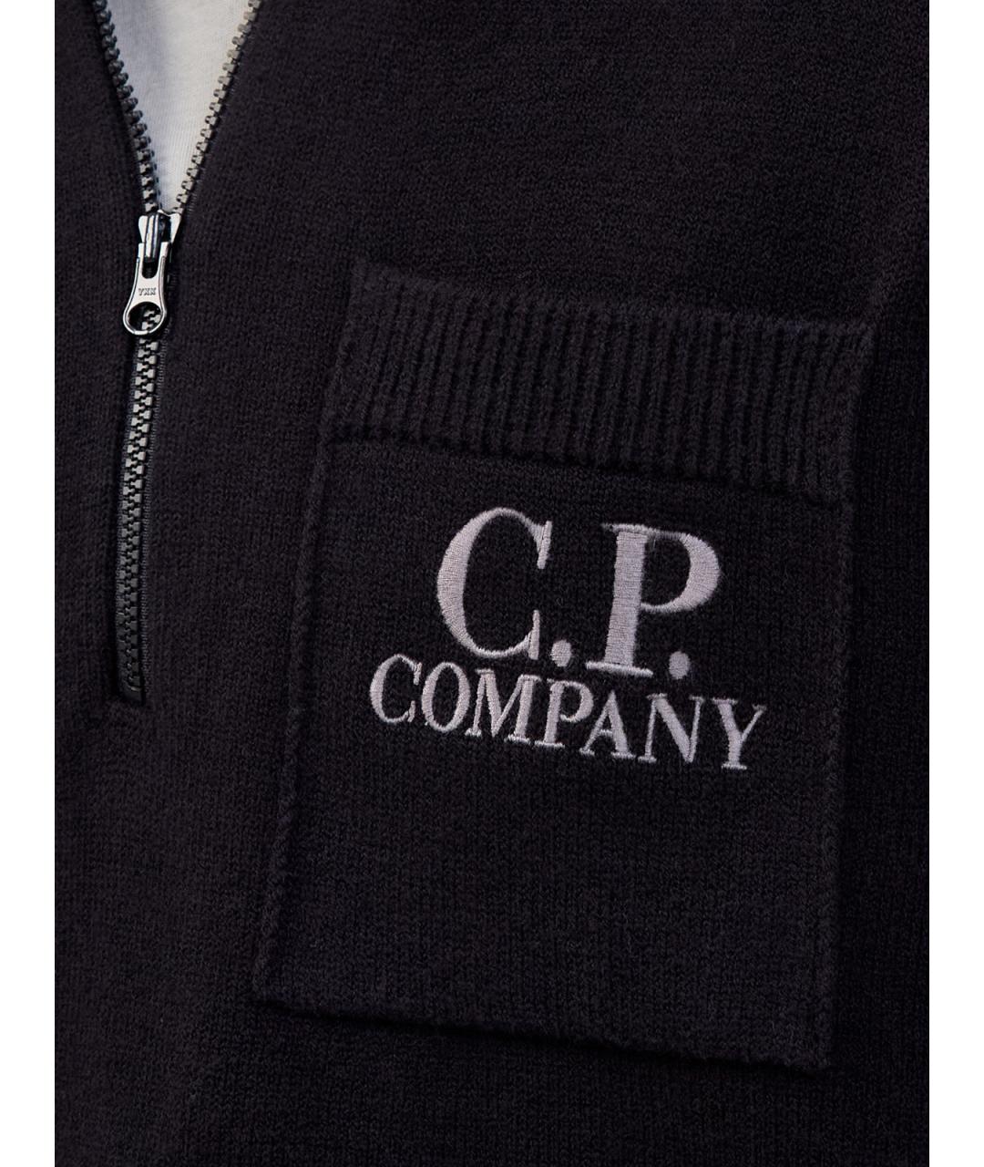 CP COMPANY Черный хлопковый джемпер / свитер, фото 5