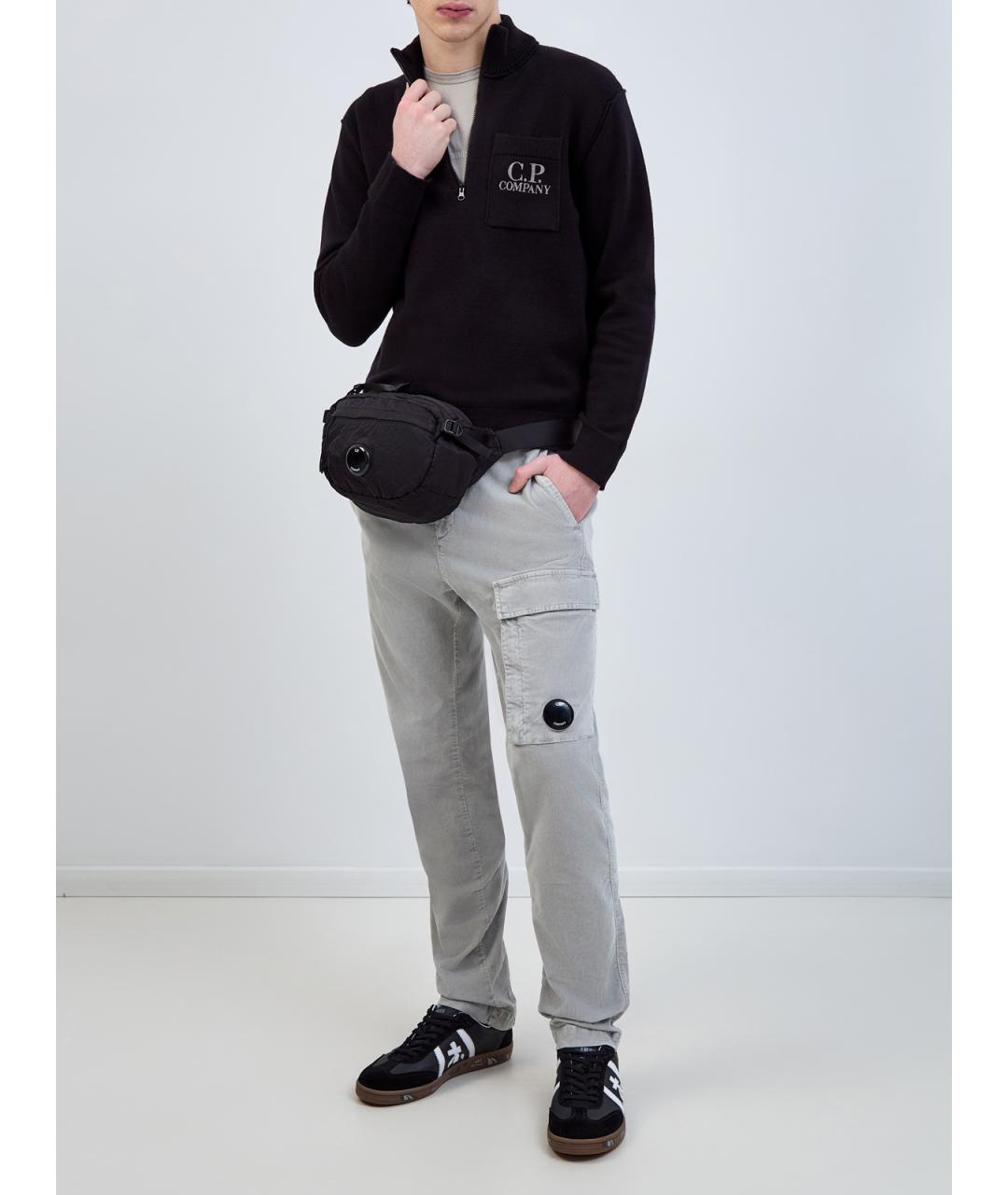 CP COMPANY Черный хлопковый джемпер / свитер, фото 2