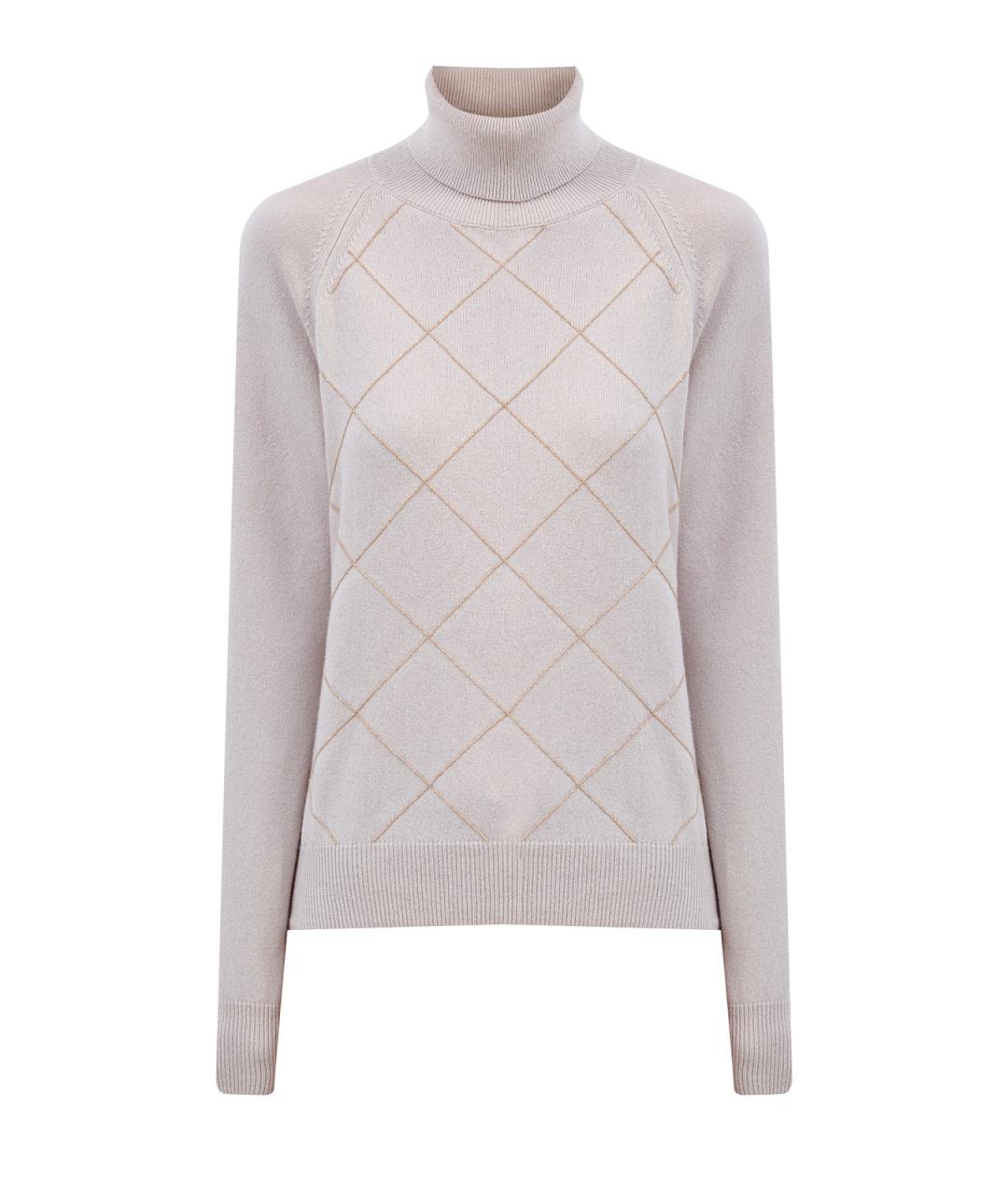 PESERICO Бежевый шерстяной джемпер / свитер, фото 1