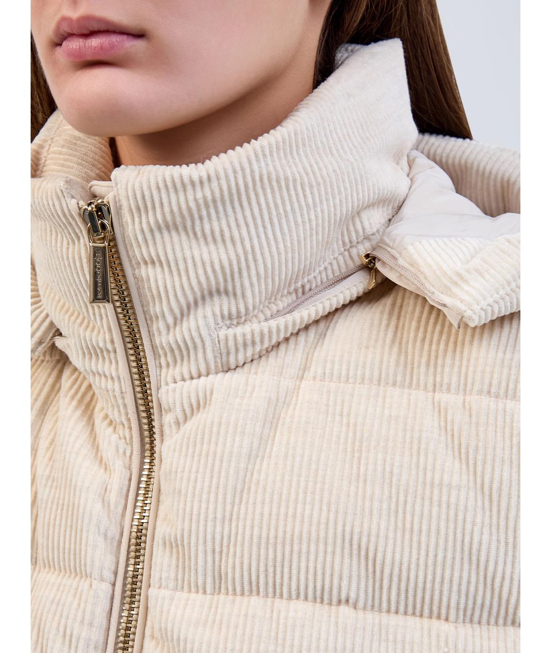 MOORER Бежевый хлопковый жилет, фото 5