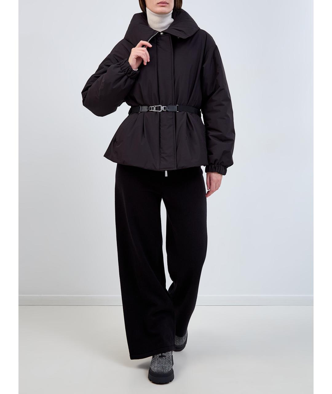 MOORER Черный полиэстеровый пуховик, фото 2