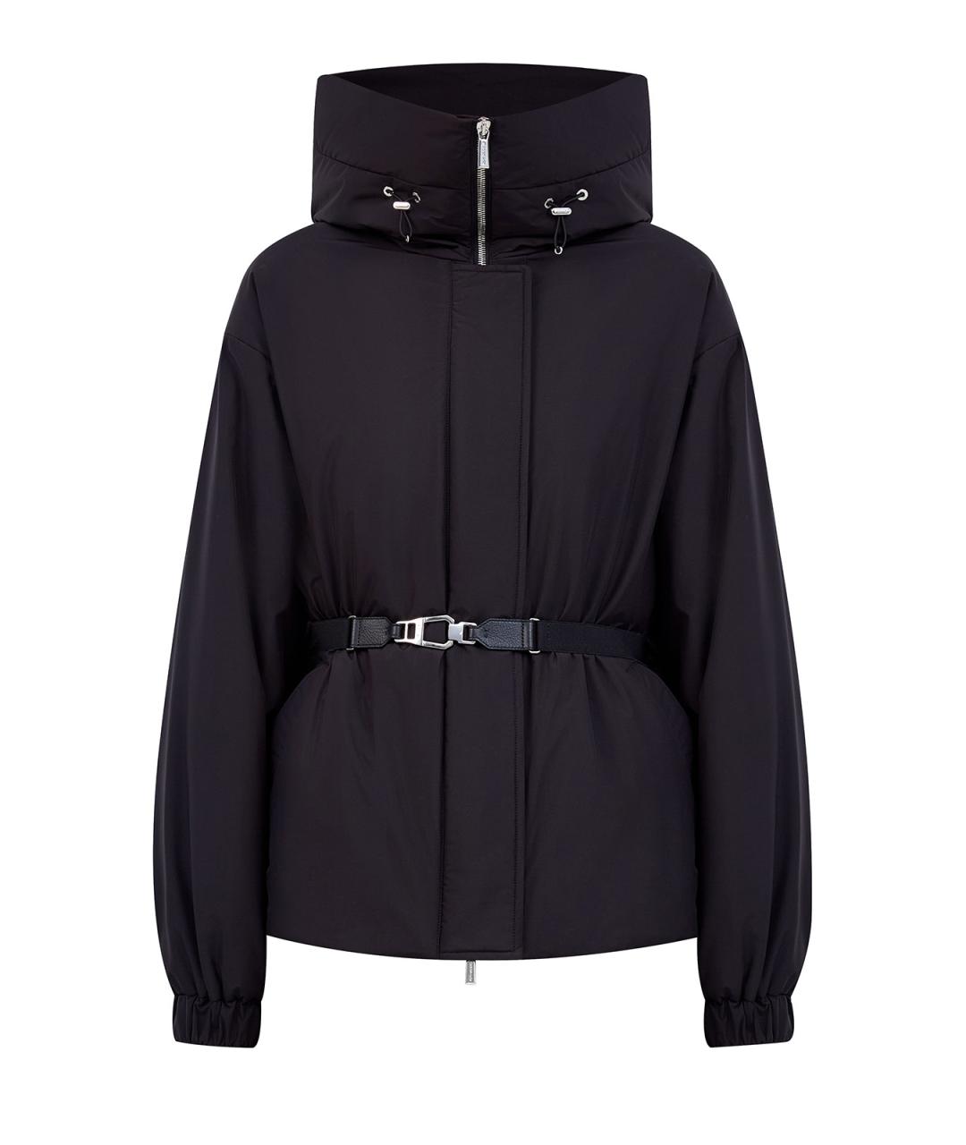 MOORER Черный полиэстеровый пуховик, фото 1