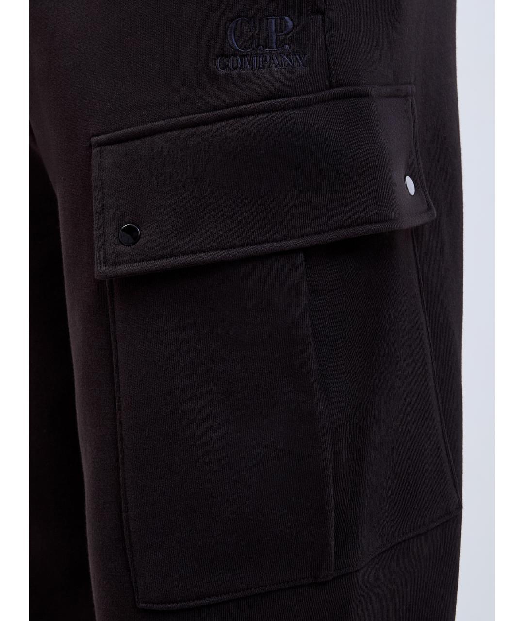 CP COMPANY Черные хлопковые повседневные брюки, фото 5
