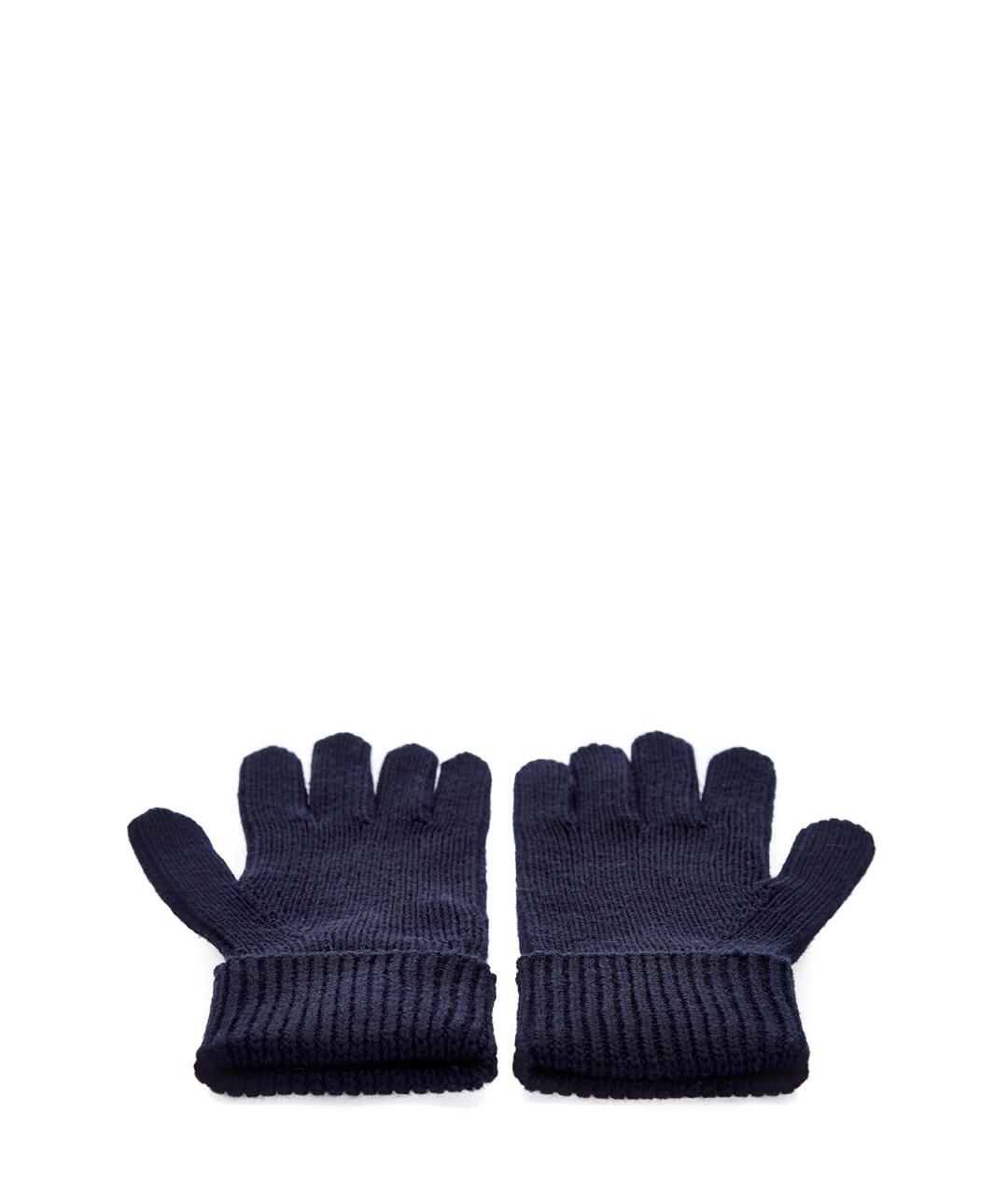PARAJUMPERS Синие шерстяные перчатки, фото 4