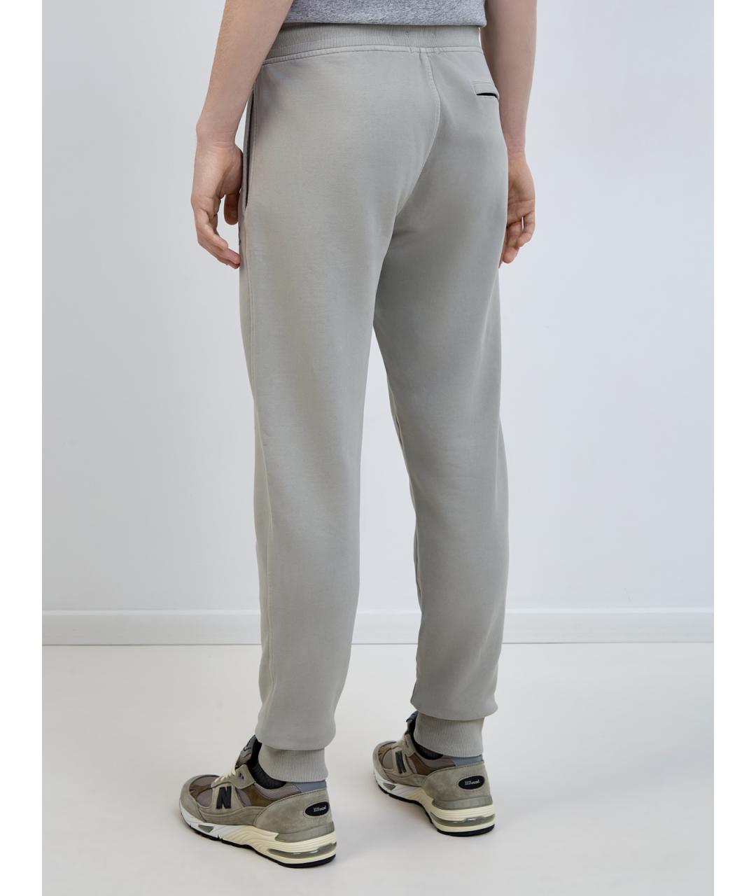 CP COMPANY Серые хлопковые повседневные брюки, фото 4