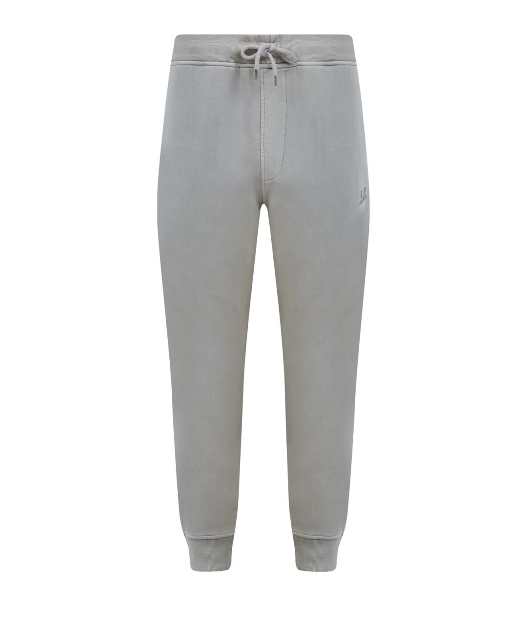 CP COMPANY Серые хлопковые повседневные брюки, фото 1
