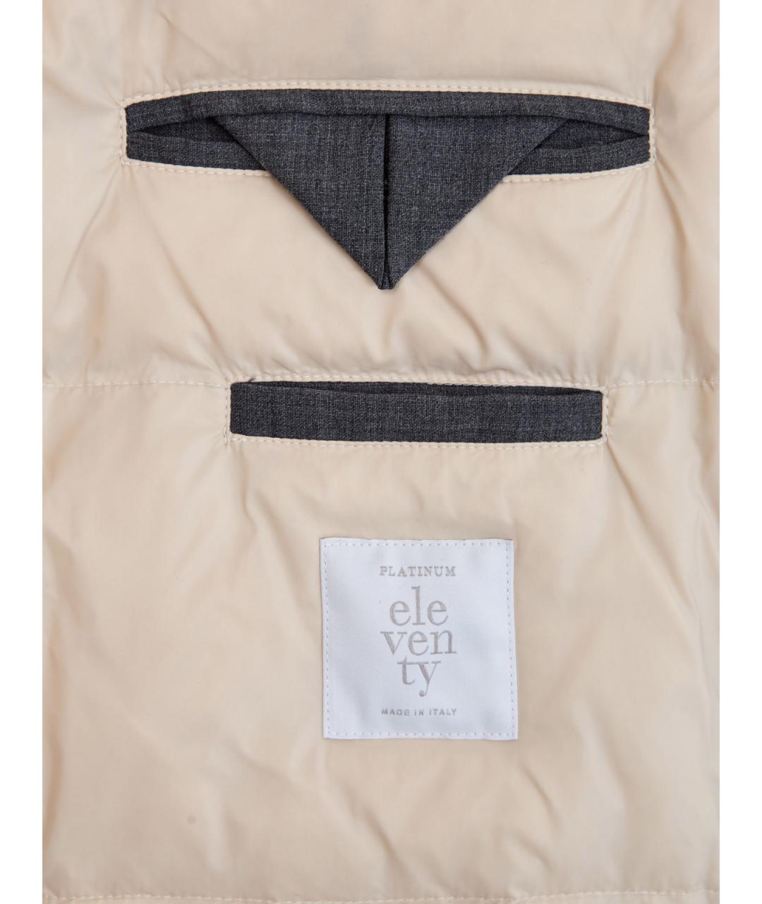 ELEVENTY Серый кашемировый пуховик, фото 6