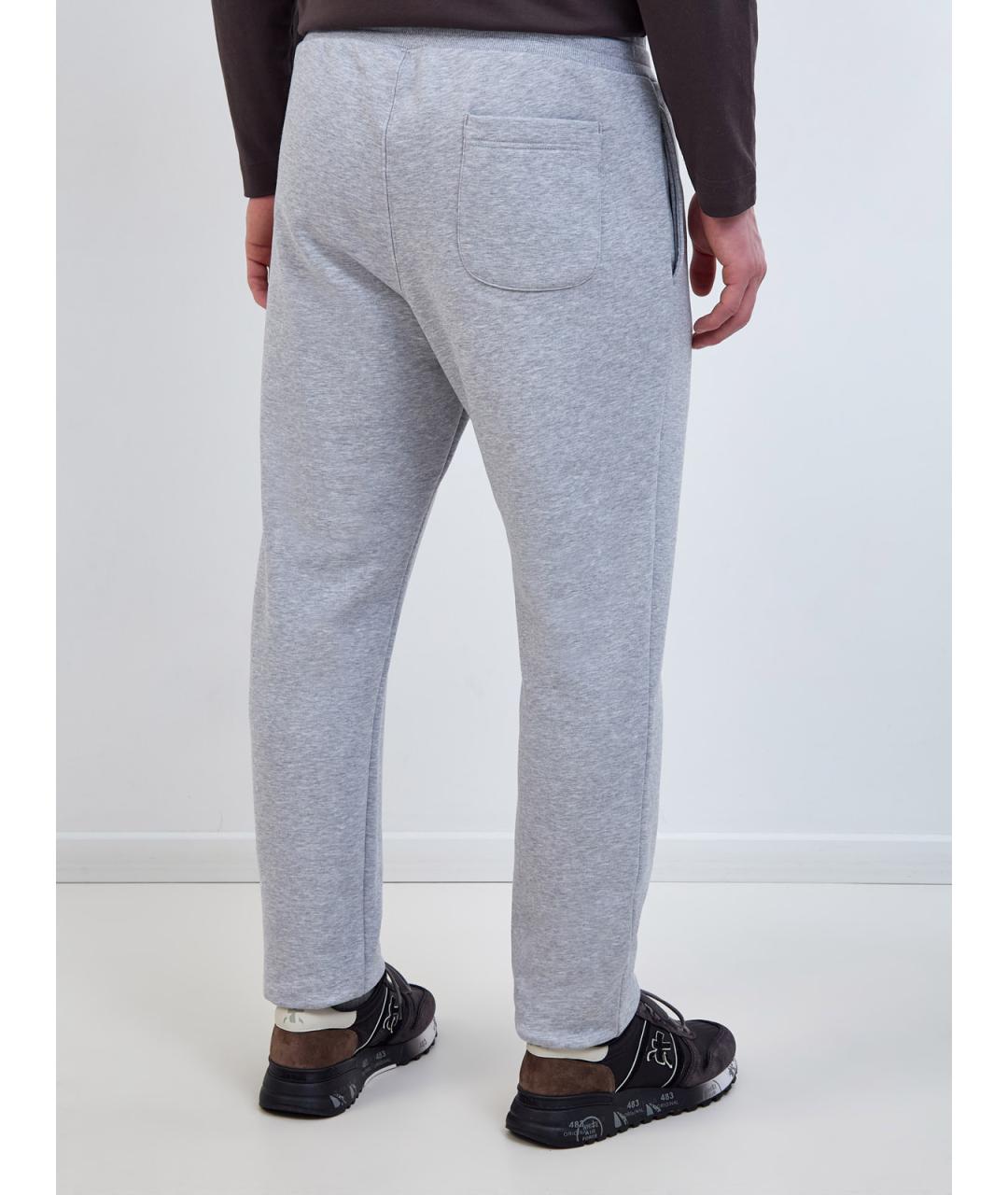 PARAJUMPERS Серые хлопковые повседневные брюки, фото 4