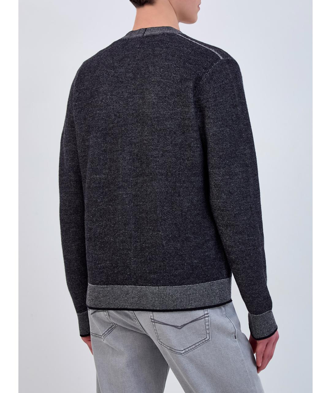 PESERICO Серый шерстяной кардиган, фото 4