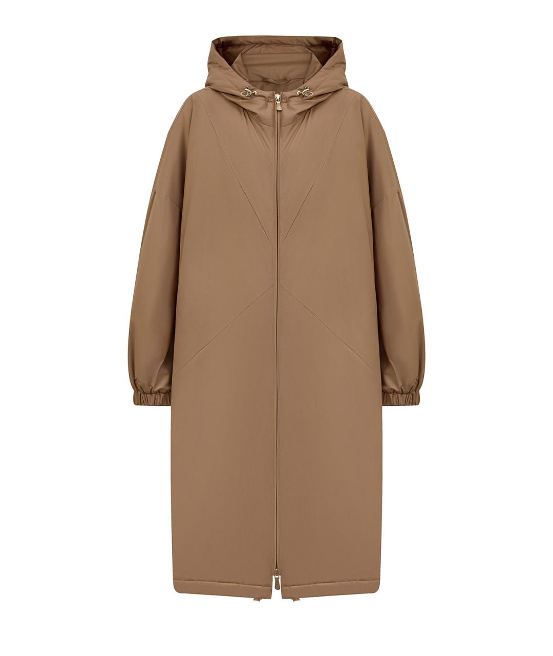ELEVENTY Коричневая полиэстеровая парка, фото 1