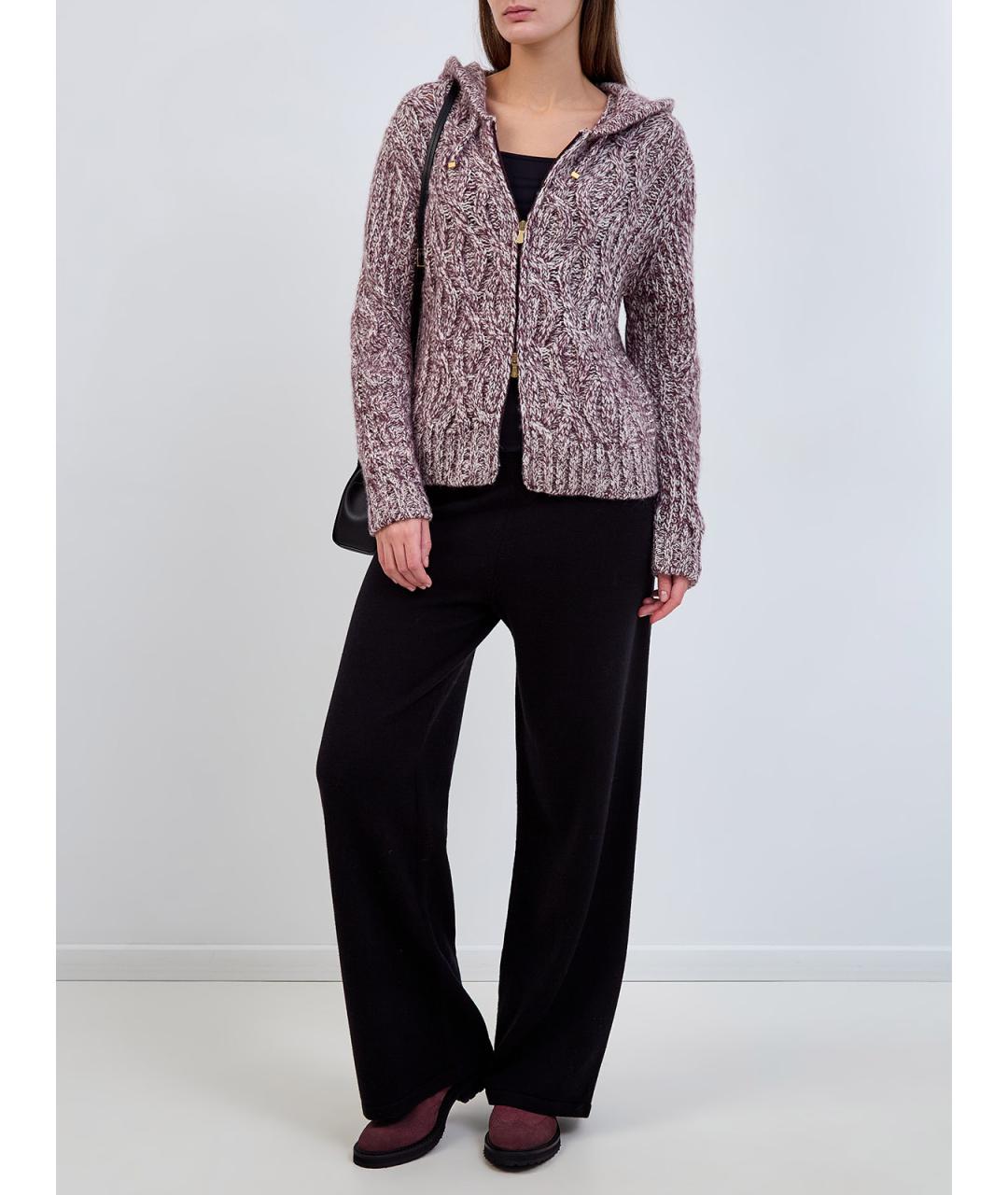 ELEVENTY Бордовый шерстяной кардиган, фото 2