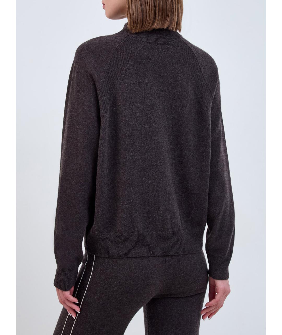 PESERICO Коричневый шерстяной джемпер / свитер, фото 4