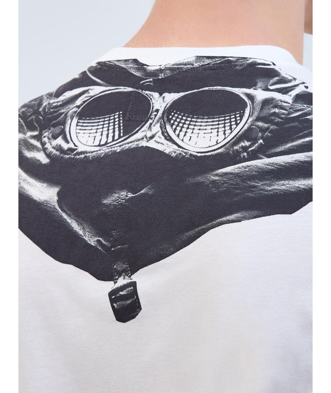 CP COMPANY Белая хлопковая футболка, фото 5