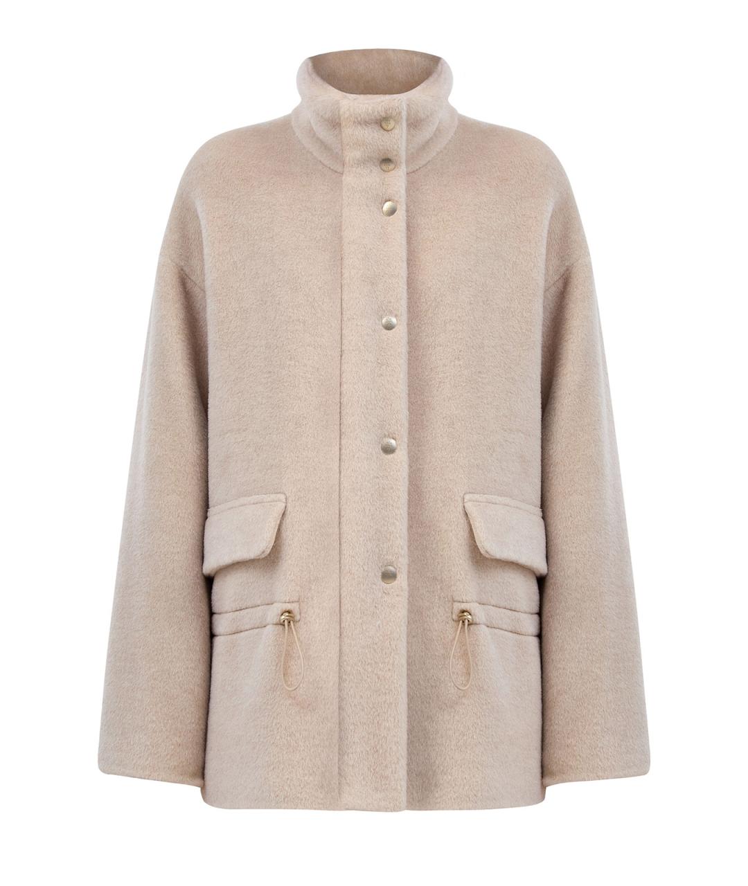 ELEVENTY Бежевое шерстяное пальто, фото 1