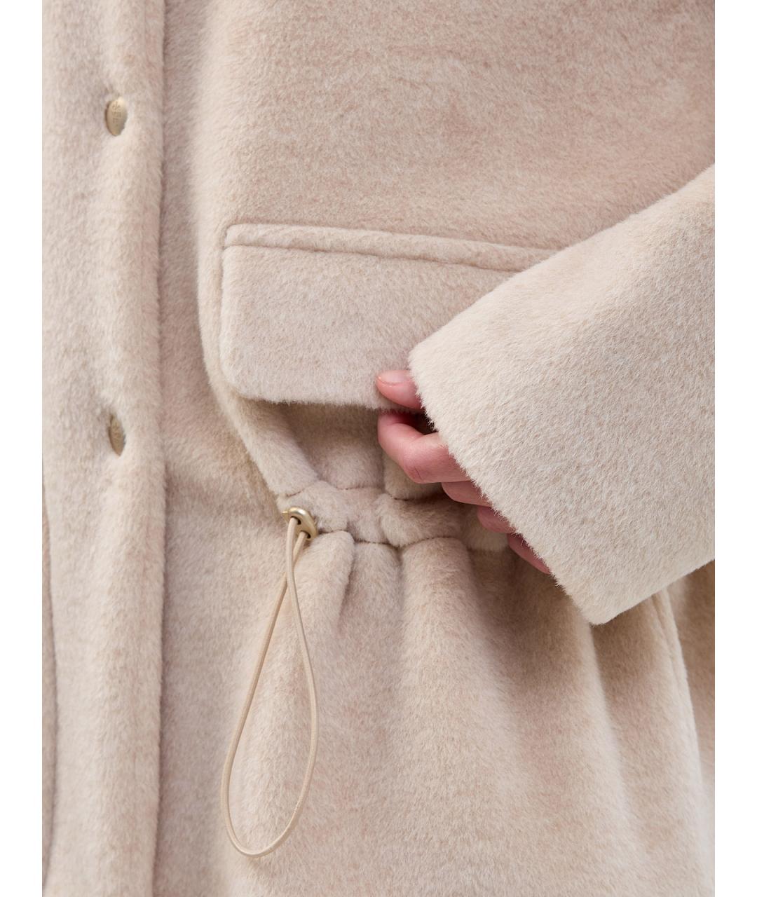 ELEVENTY Бежевое шерстяное пальто, фото 3