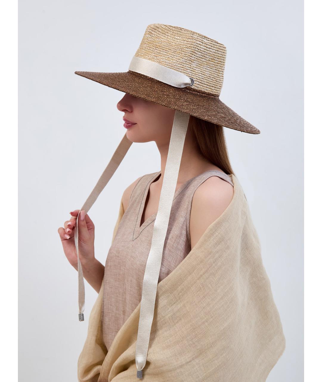 PESERICO Коричневая шляпа, фото 2