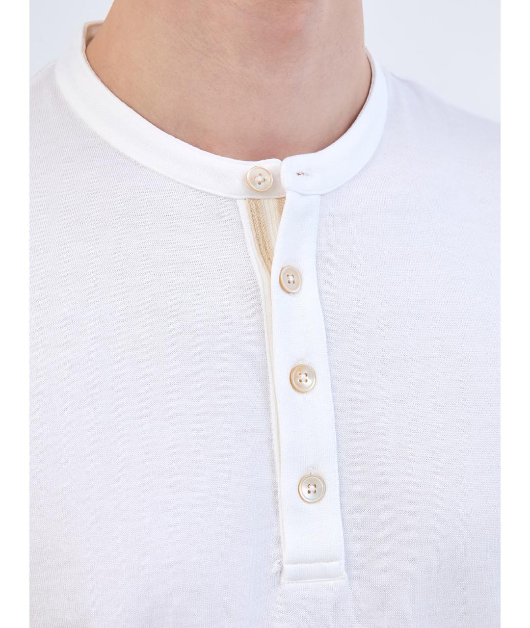 ELEVENTY Белая хлопковая футболка, фото 5