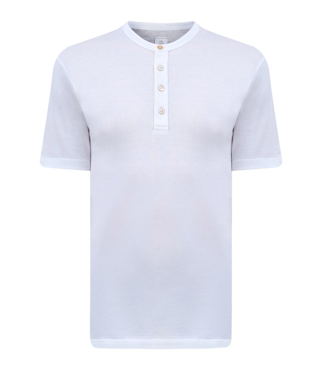 ELEVENTY Белая хлопковая футболка, фото 1