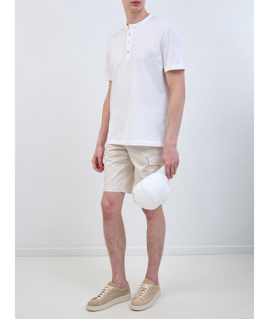 ELEVENTY Белая хлопковая футболка, фото 2