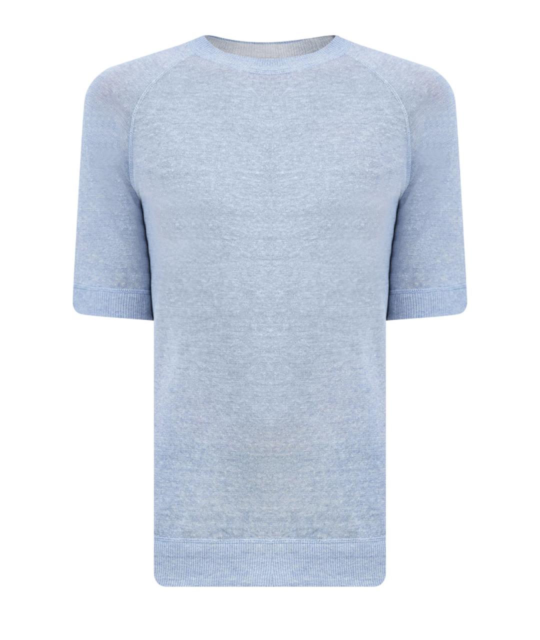 ELEVENTY Голубой льняной джемпер / свитер, фото 1