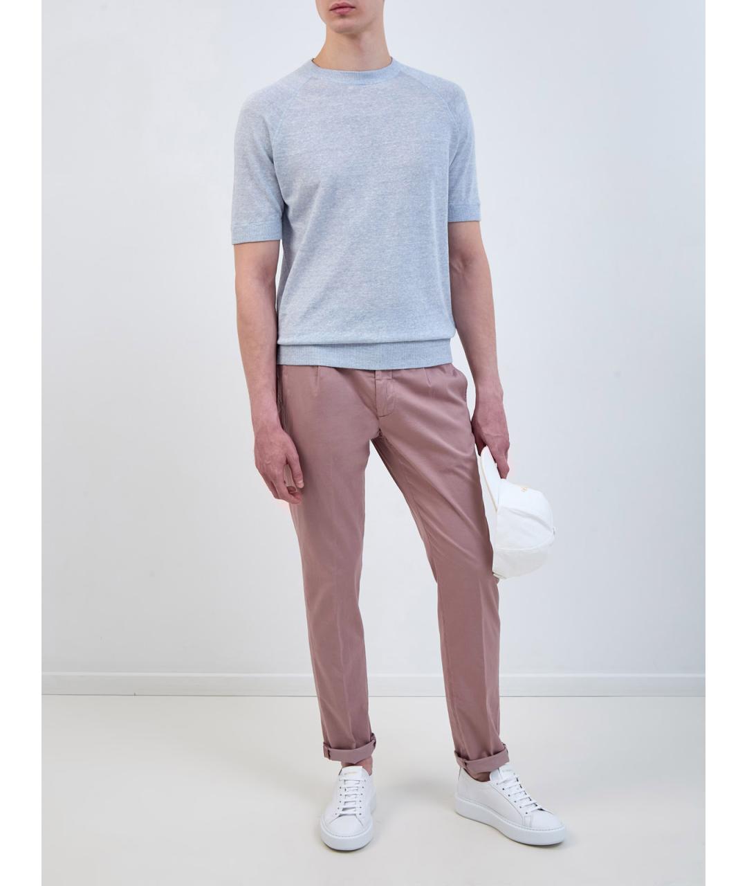 ELEVENTY Голубой льняной джемпер / свитер, фото 2