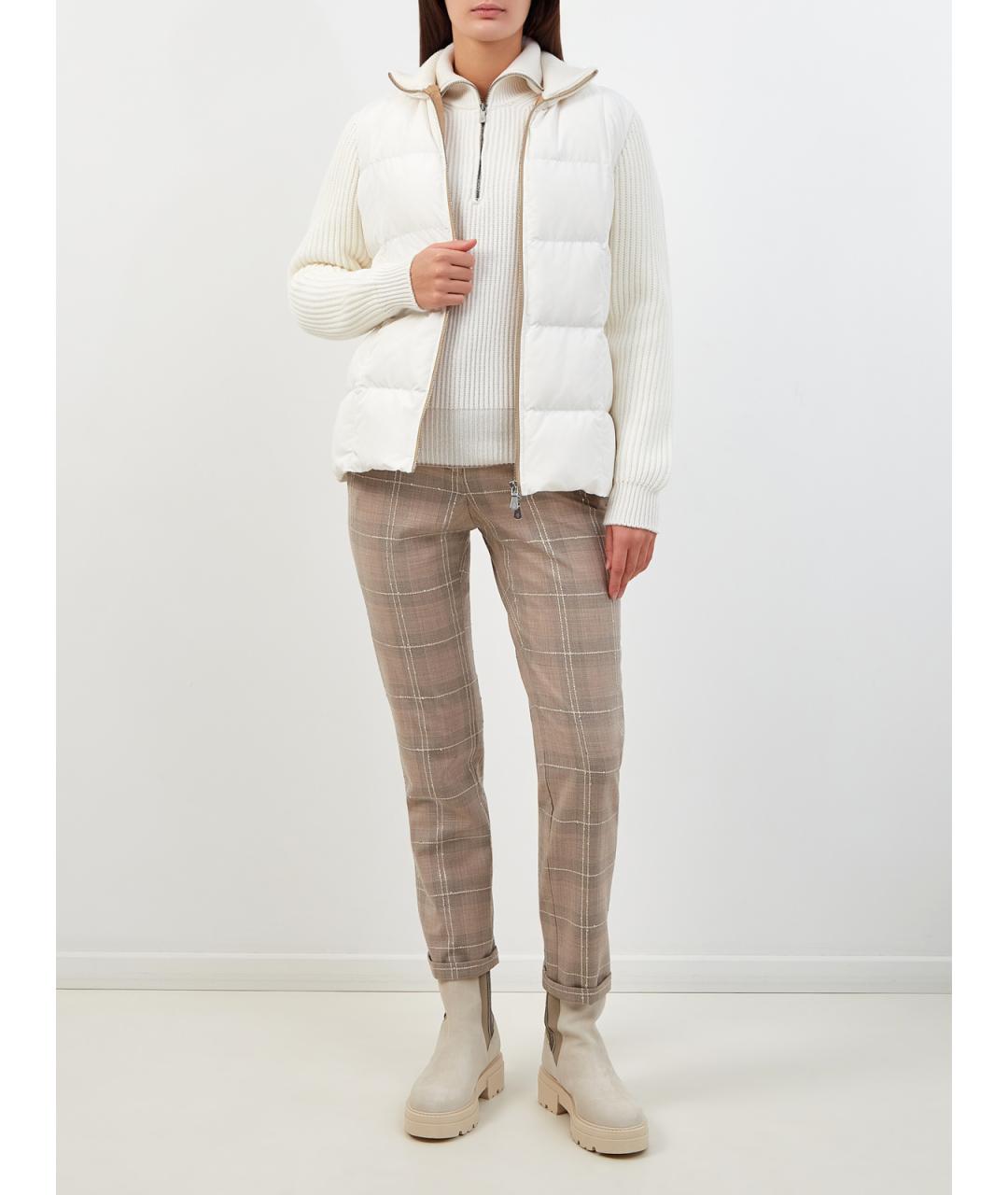 ELEVENTY Белая полиэстеровая куртка, фото 2