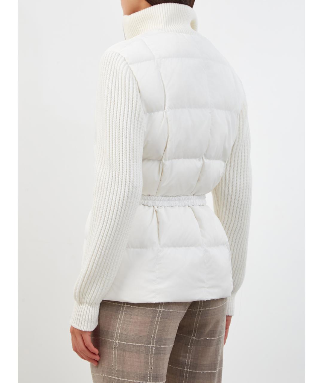 ELEVENTY Белая полиэстеровая куртка, фото 4