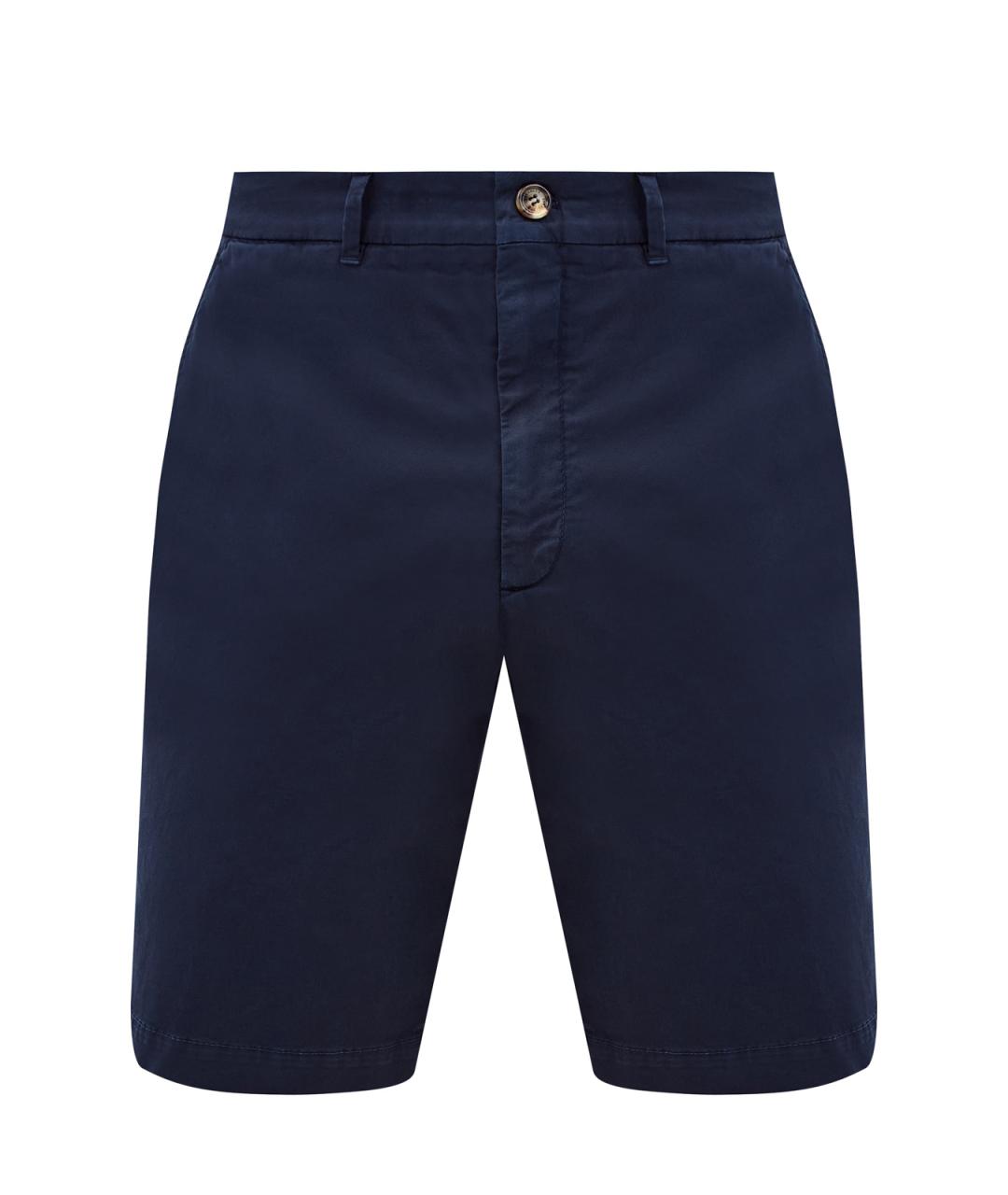 BRUNELLO CUCINELLI Синие хлопковые шорты, фото 1