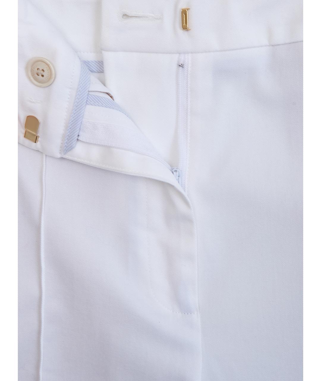 ELEVENTY Белые хлопковые шорты, фото 6