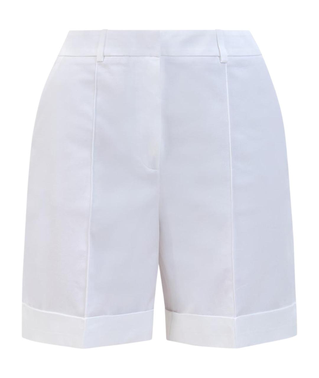 ELEVENTY Белые хлопковые шорты, фото 1