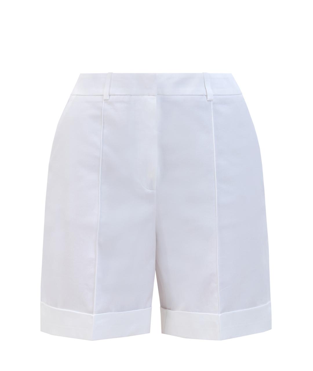 ELEVENTY Белые хлопковые шорты, фото 7