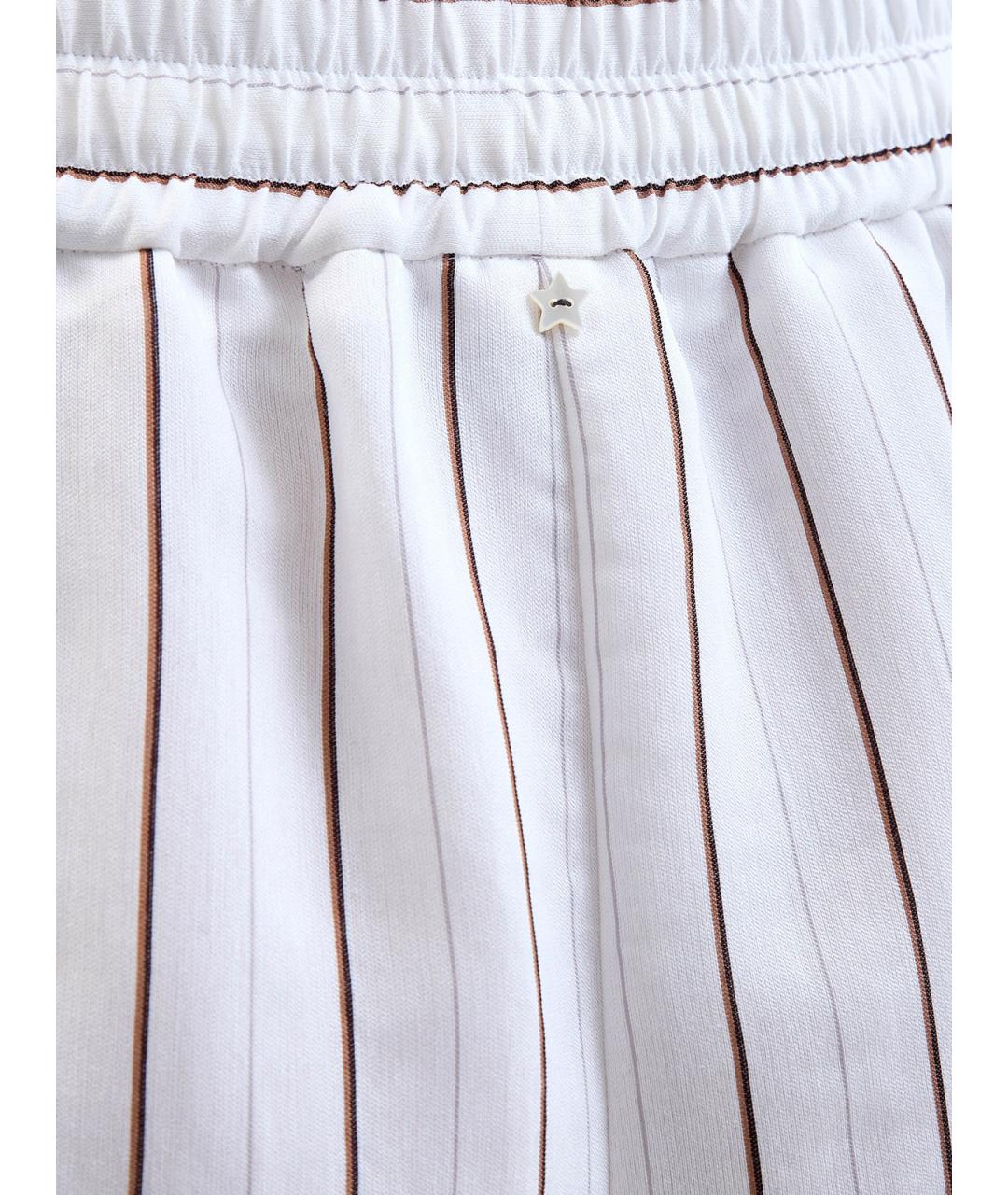 LORENA ANTONIAZZI Белые вискозные прямые брюки, фото 5