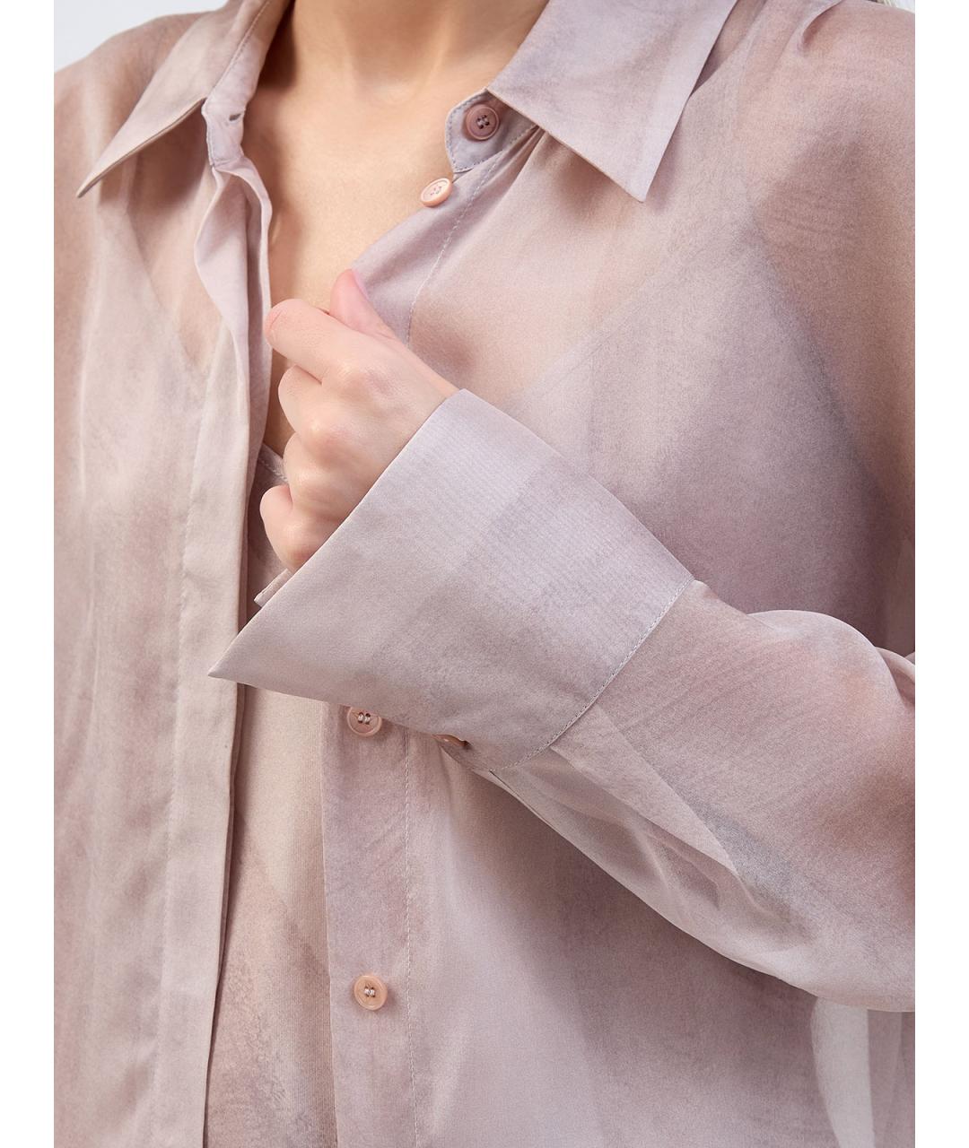 LORENA ANTONIAZZI Розовая шелковая блузы, фото 5