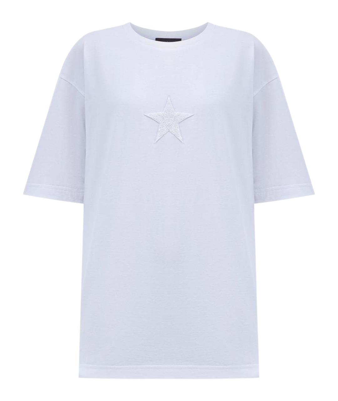 LORENA ANTONIAZZI Белая хлопковая футболка, фото 1