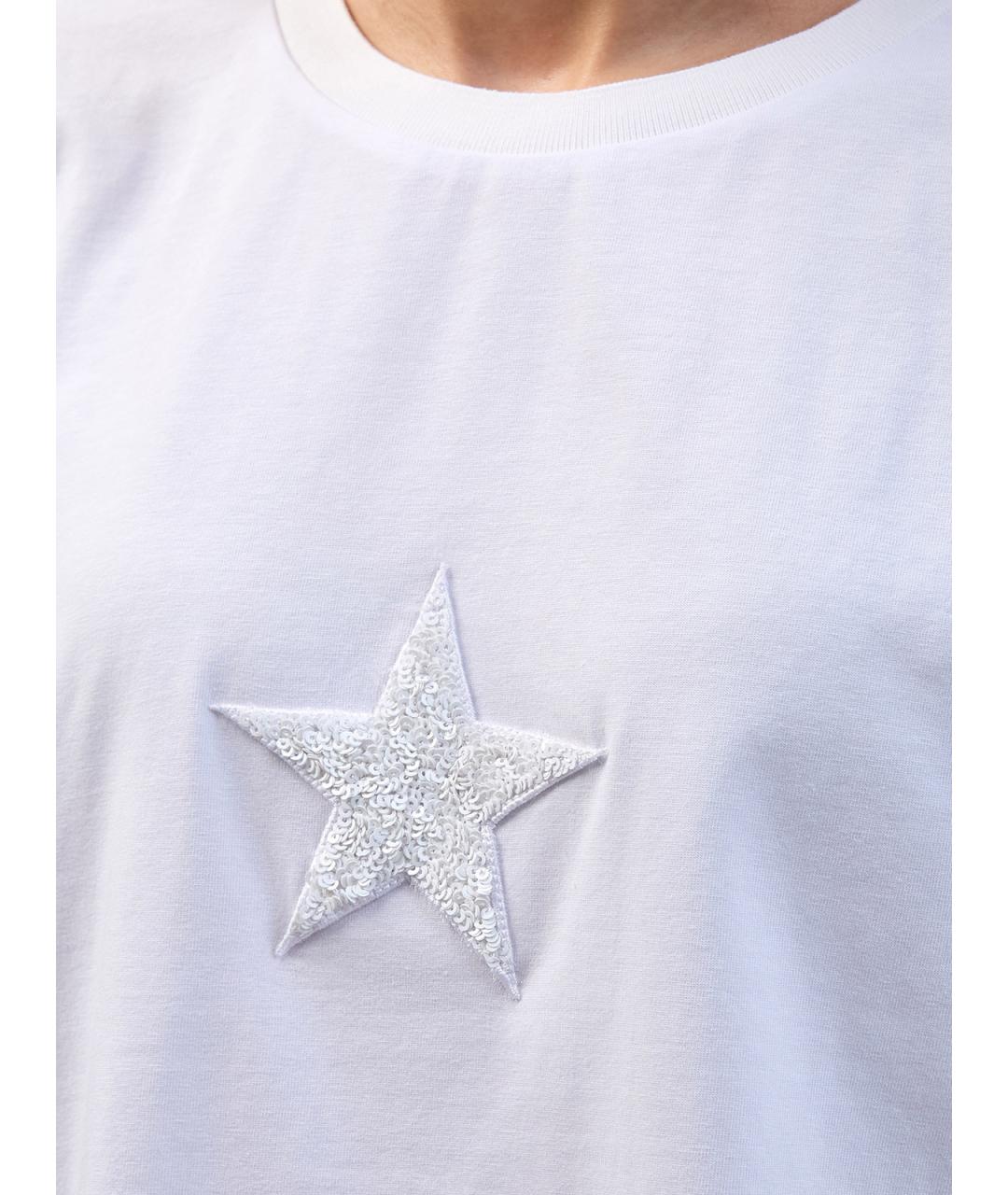 LORENA ANTONIAZZI Белая хлопковая футболка, фото 5