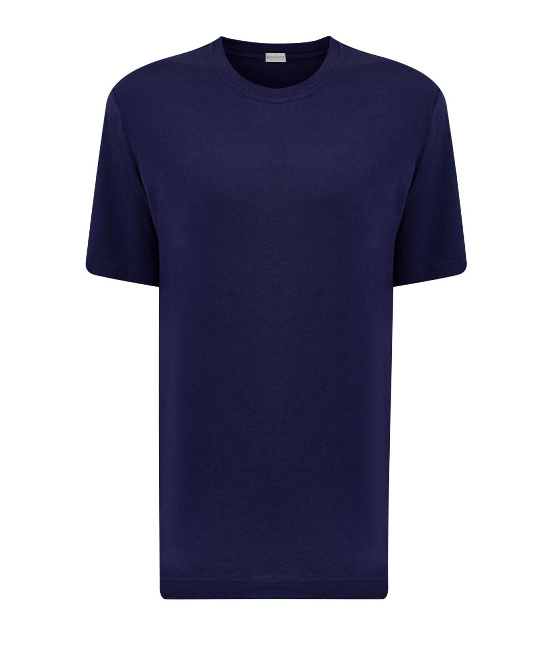 CAPOBIANCO Синяя хлопковая футболка, фото 1