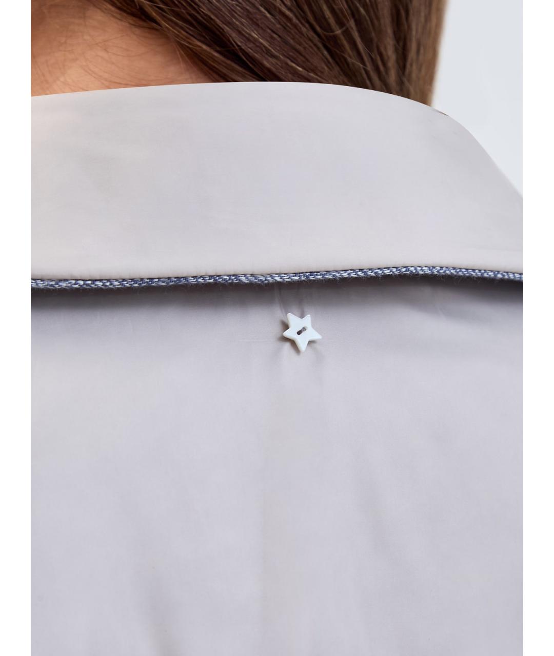 LORENA ANTONIAZZI Голубая хлопковая куртка, фото 7