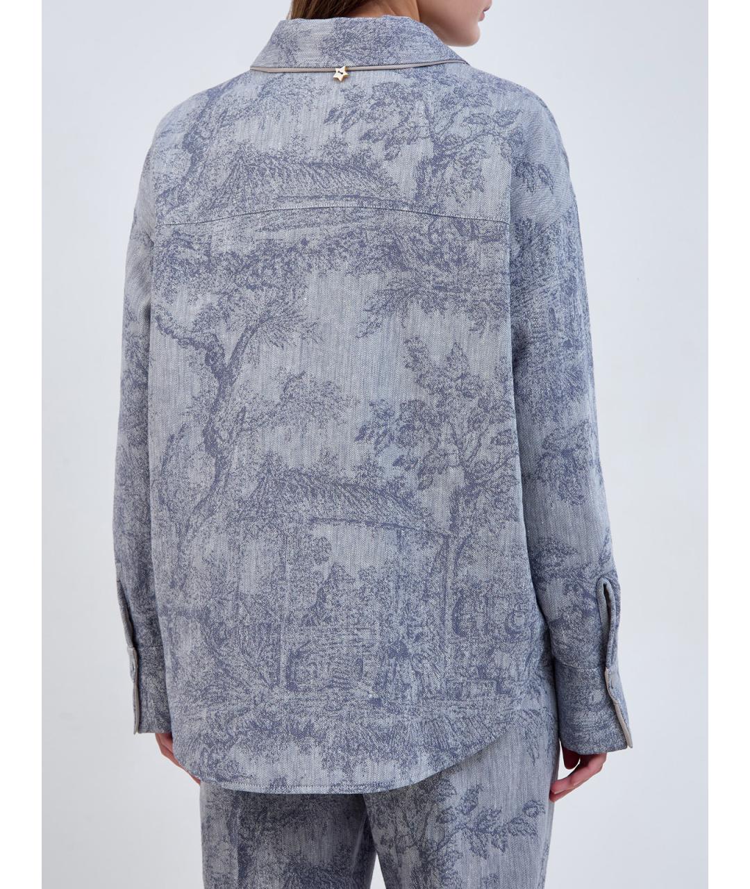 LORENA ANTONIAZZI Голубая хлопковая куртка, фото 5