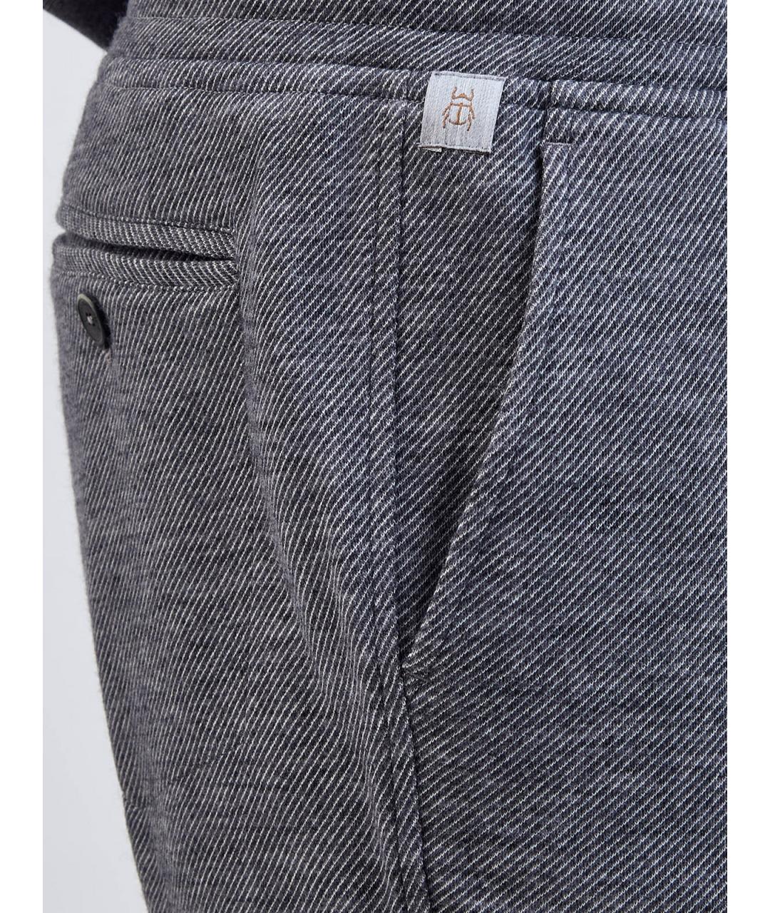 CAPOBIANCO Серые шерстяные повседневные брюки, фото 5